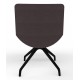 Review Upholstered Square Back Chair With Pyramid Base